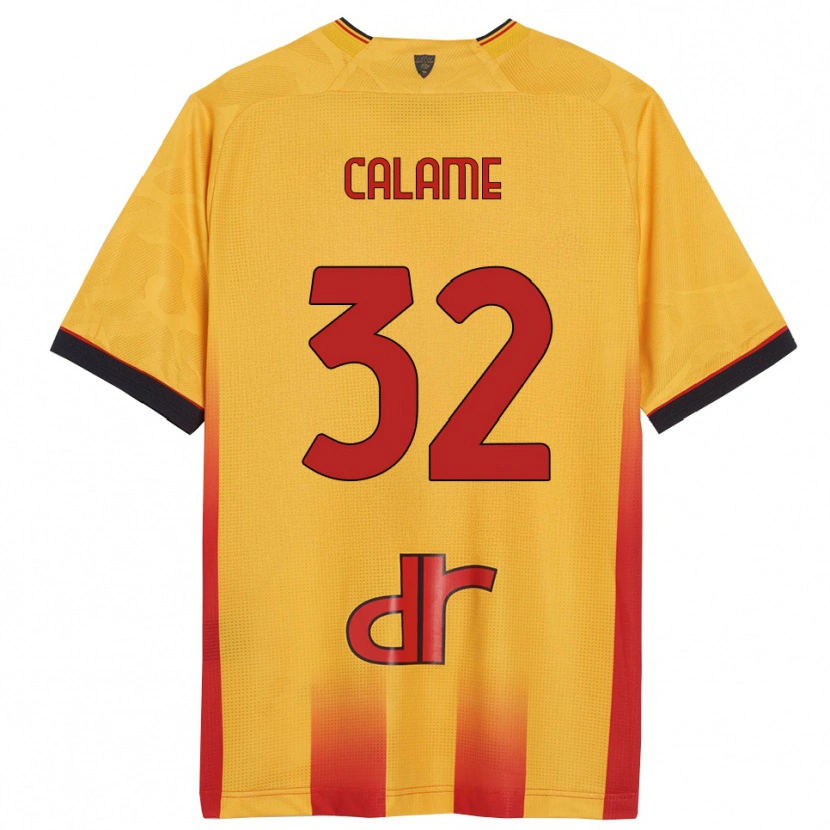 Danxen Men Marouane Calame #32 Yellow Orange Home Jersey 2025/26 T-Shirt