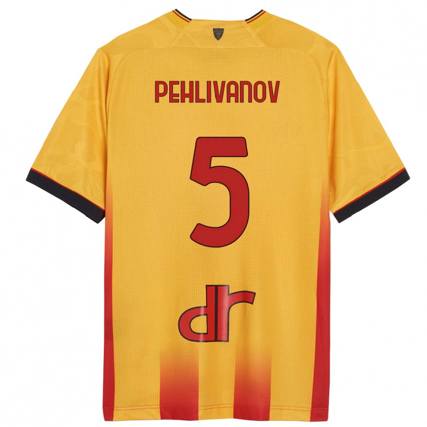 Danxen Men Cristian Pehlivanov #5 Yellow Orange Home Jersey 2025/26 T-Shirt