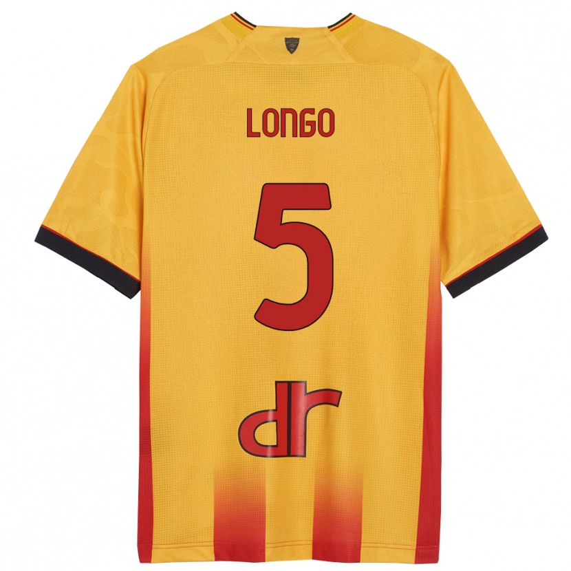 Danxen Men Francesco Longo #5 Yellow Orange Home Jersey 2025/26 T-Shirt