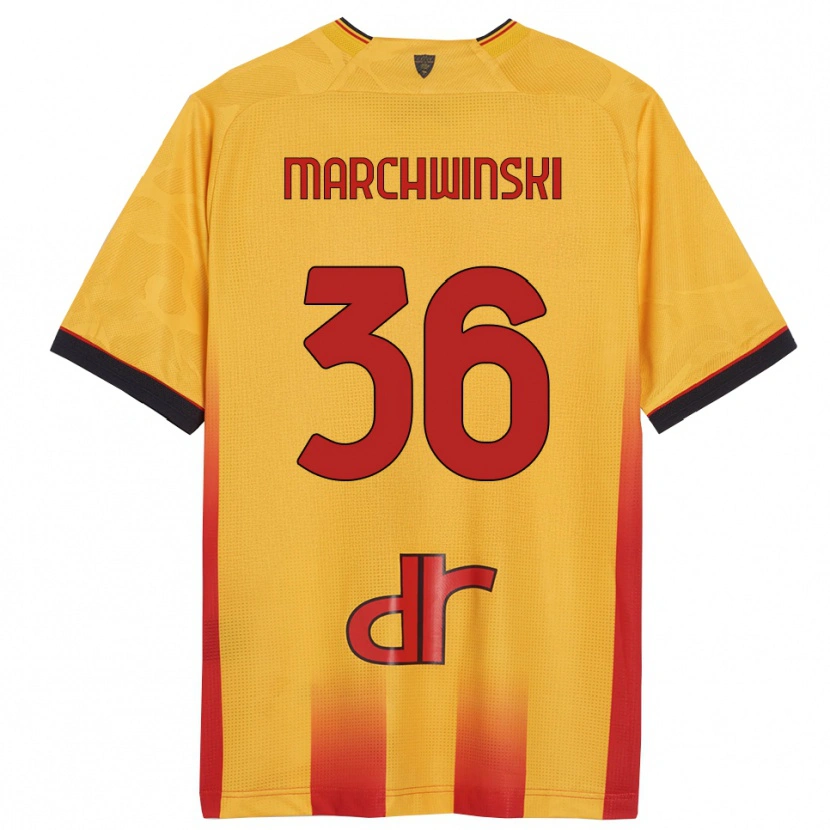 Danxen Men Filip Marchwinski #36 Yellow Orange Home Jersey 2025/26 T-Shirt