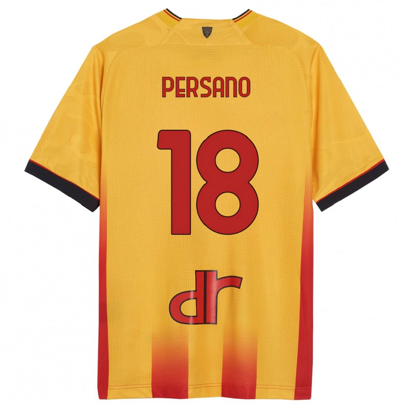 Danxen Men Emanuele Persano #18 Yellow Orange Home Jersey 2025/26 T-Shirt