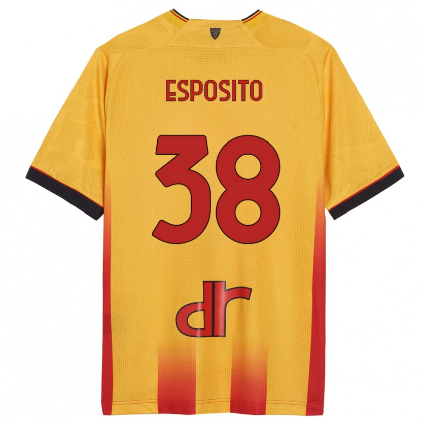 Danxen Men Pasquale Esposito #38 Yellow Orange Home Jersey 2025/26 T-Shirt