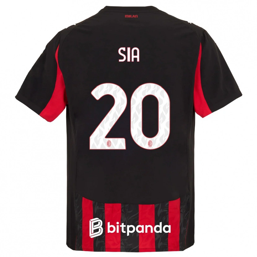 Danxen Men Diego Sia #20 Red Black Home Jersey 2025/26 T-Shirt
