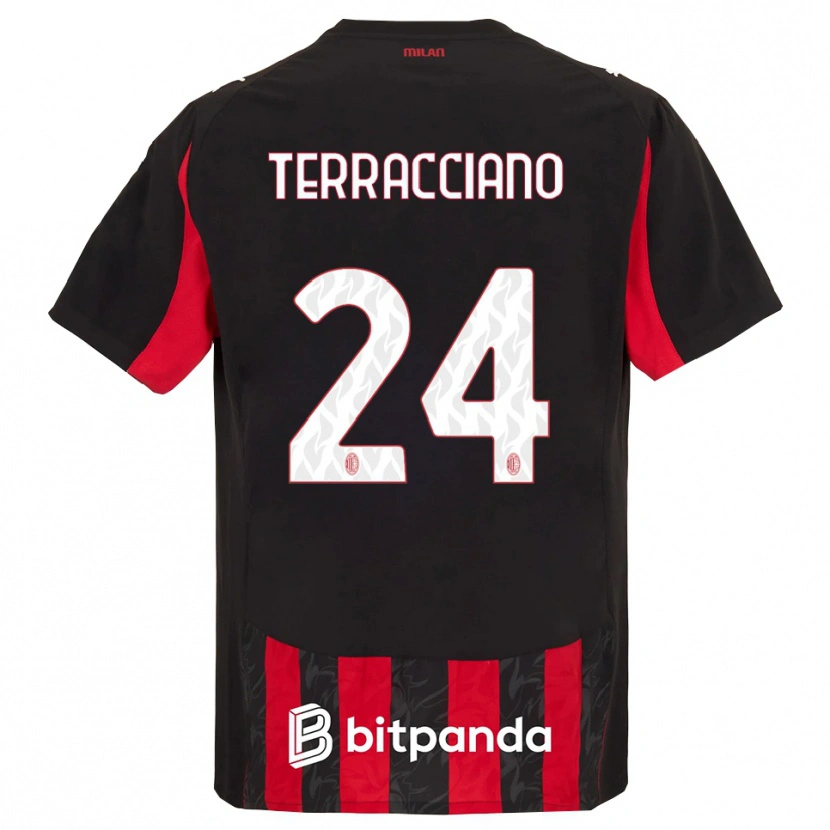 Danxen Men Filippo Terracciano #24 Red Black Home Jersey 2025/26 T-Shirt