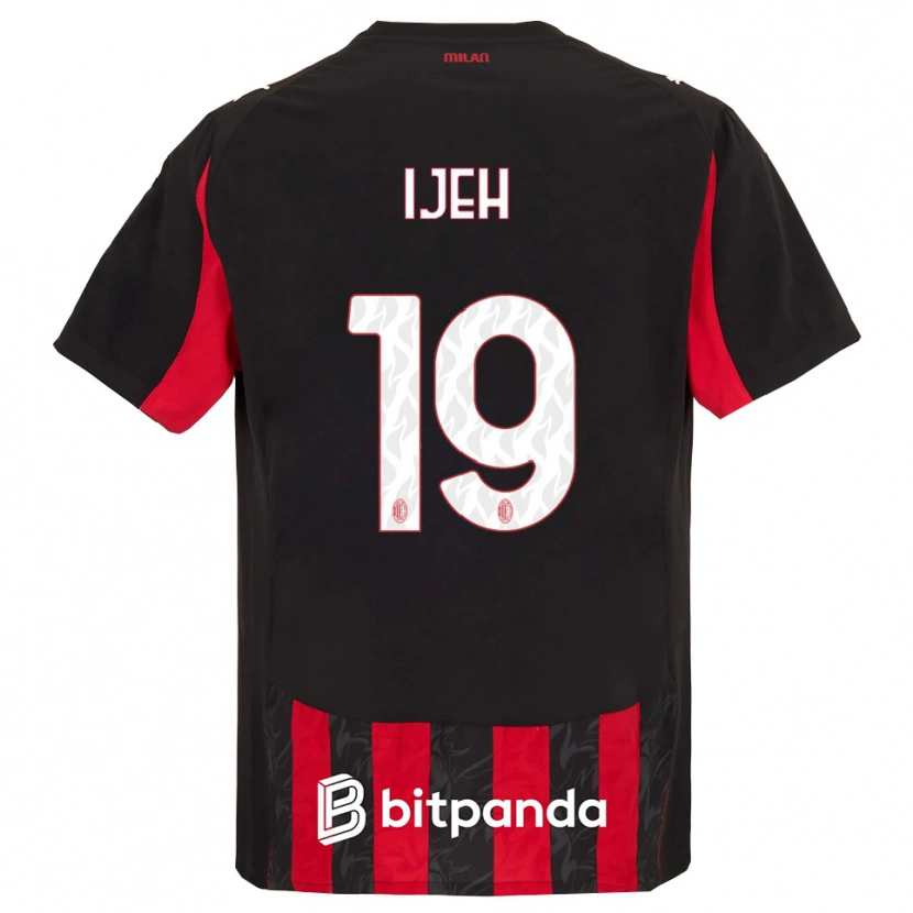 Danxen Men Evelyn Ijeh #19 Red Black Home Jersey 2025/26 T-Shirt
