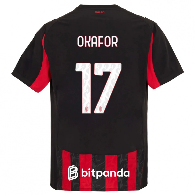 Danxen Men Noah Okafor #17 Red Black Home Jersey 2025/26 T-Shirt