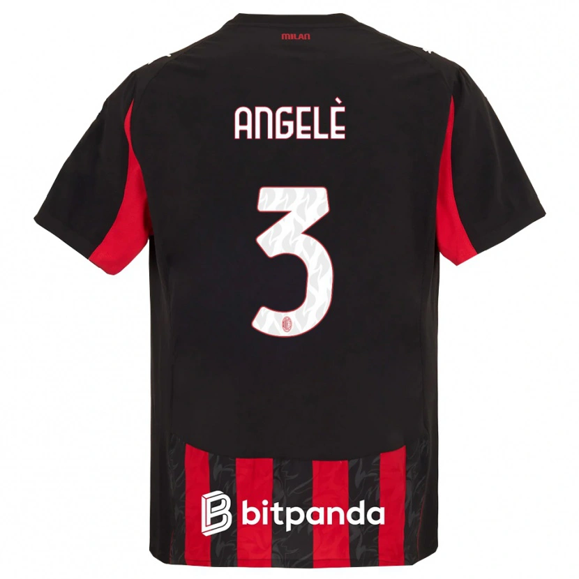 Danxen Men Gregorio Angelè #3 Red Black Home Jersey 2025/26 T-Shirt