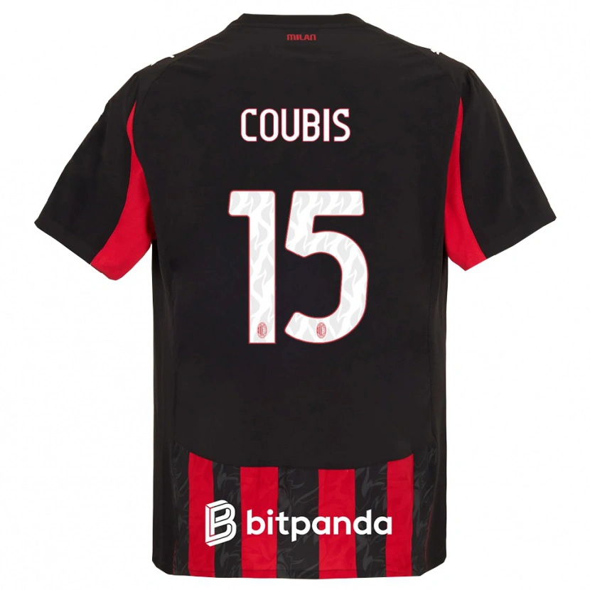 Danxen Men Andrei Coubiș #15 Red Black Home Jersey 2025/26 T-Shirt
