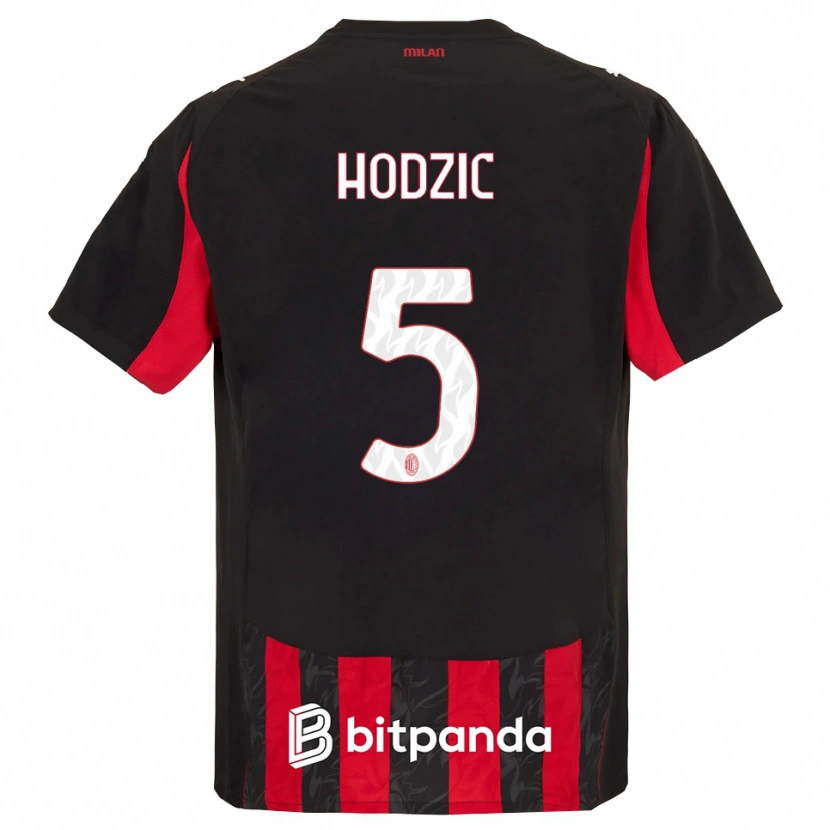 Danxen Men Demirel Hodzic #5 Red Black Home Jersey 2025/26 T-Shirt