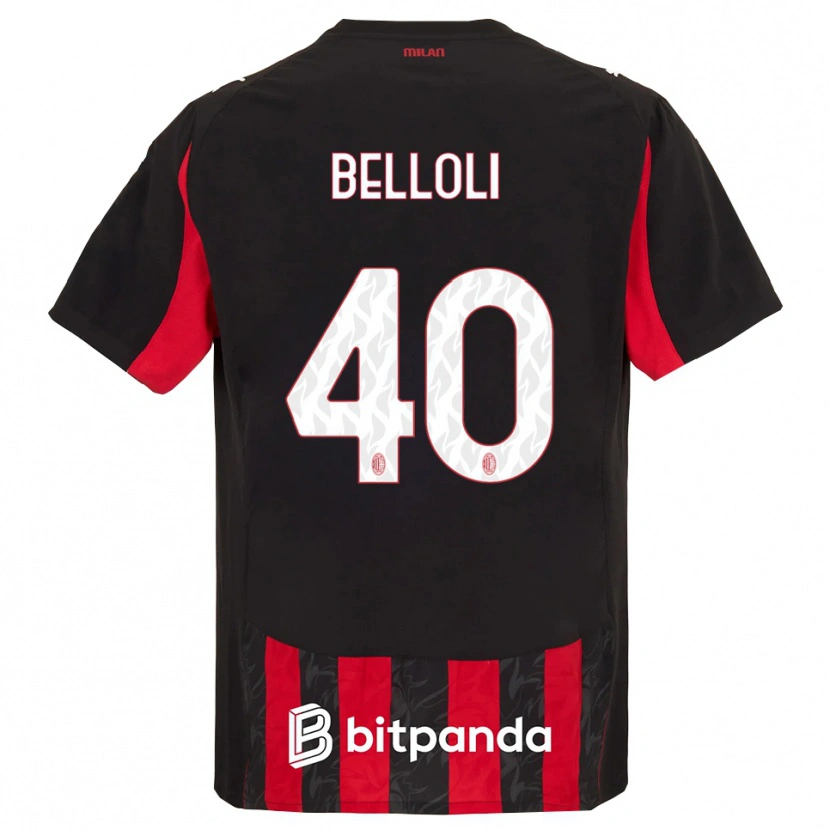 Danxen Men Sofia Belloli #40 Red Black Home Jersey 2025/26 T-Shirt