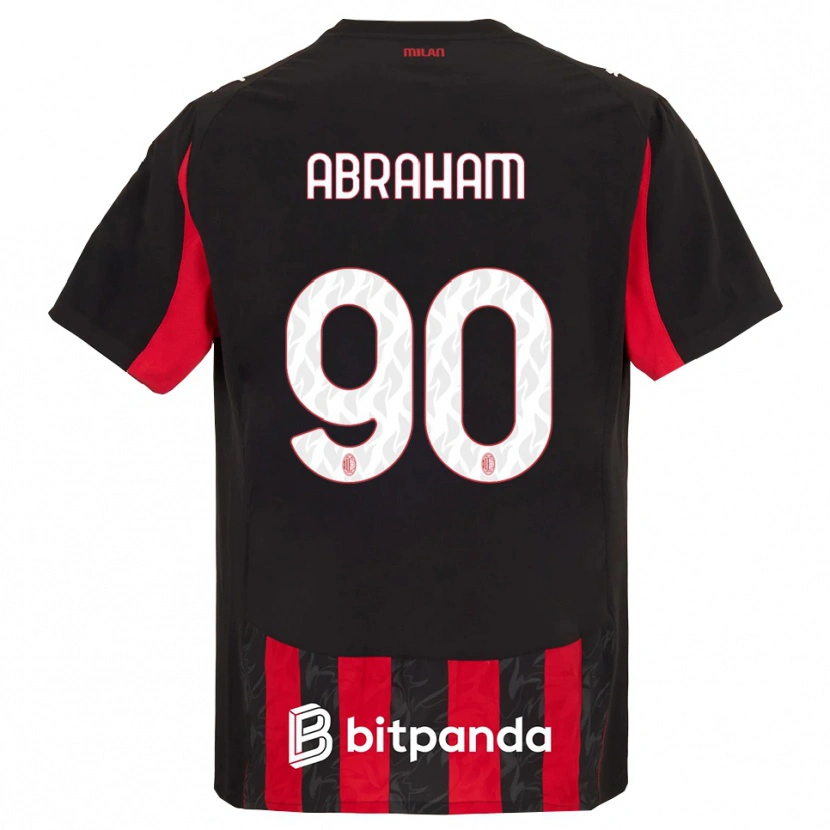 Danxen Men Tammy Abraham #90 Red Black Home Jersey 2025/26 T-Shirt