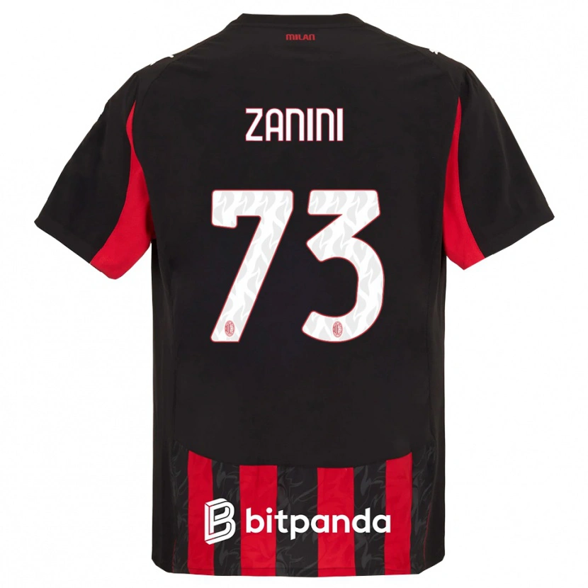 Danxen Men Paola Zanini #73 Red Black Home Jersey 2025/26 T-Shirt