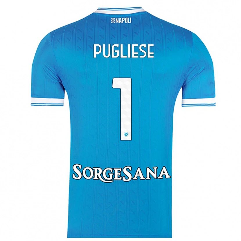 Danxen Men Claudio Pugliese #1 Sky Blue White Home Jersey 2025/26 T-Shirt