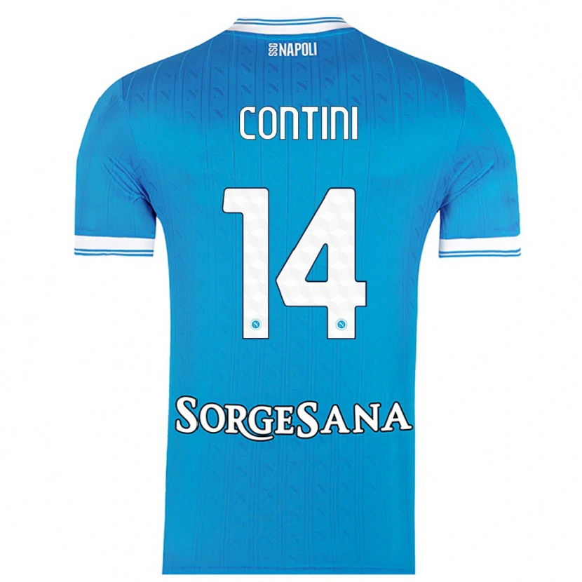 Danxen Men Nikita Contini #14 Sky Blue White Home Jersey 2025/26 T-Shirt