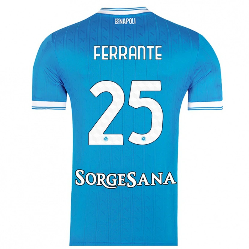 Danxen Men Mathias Ferrante #25 Sky Blue White Home Jersey 2025/26 T-Shirt