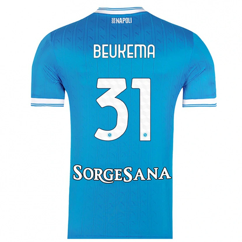 Danxen Men Sam Beukema #31 Sky Blue White Home Jersey 2025/26 T-Shirt