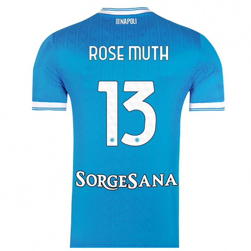 Danxen Men Natalie Rose Muth #13 Sky Blue White Home Jersey 2025/26 T-Shirt
