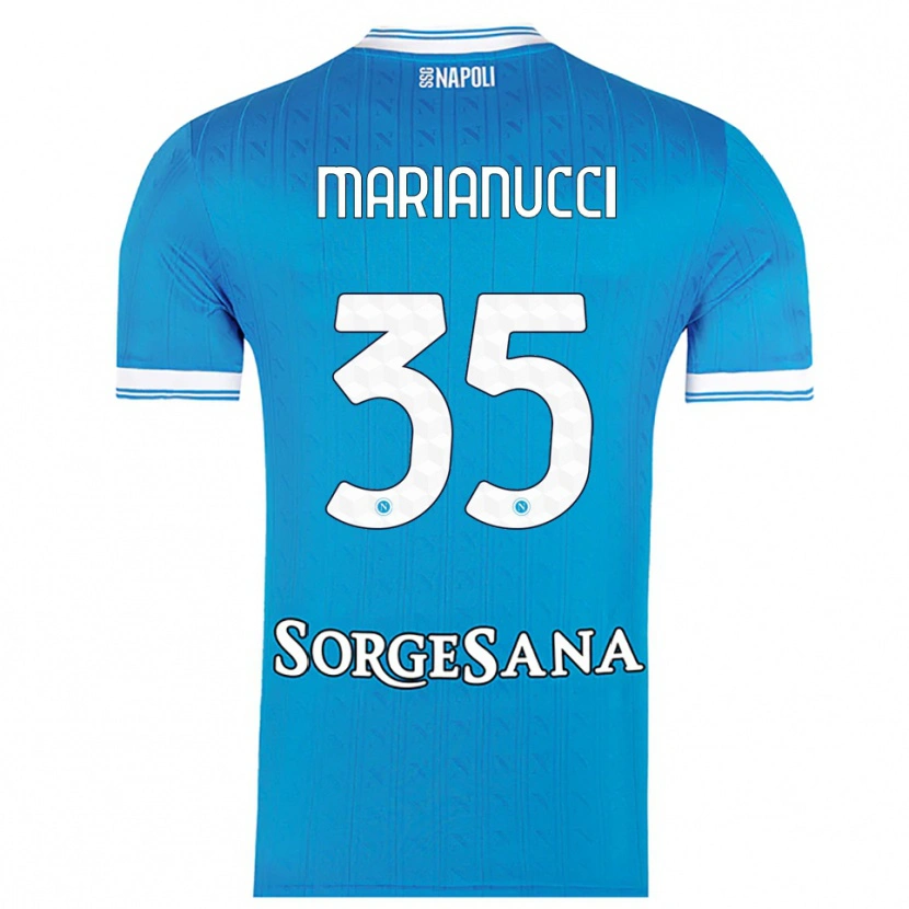 Danxen Men Luca Marianucci #35 Sky Blue White Home Jersey 2025/26 T-Shirt