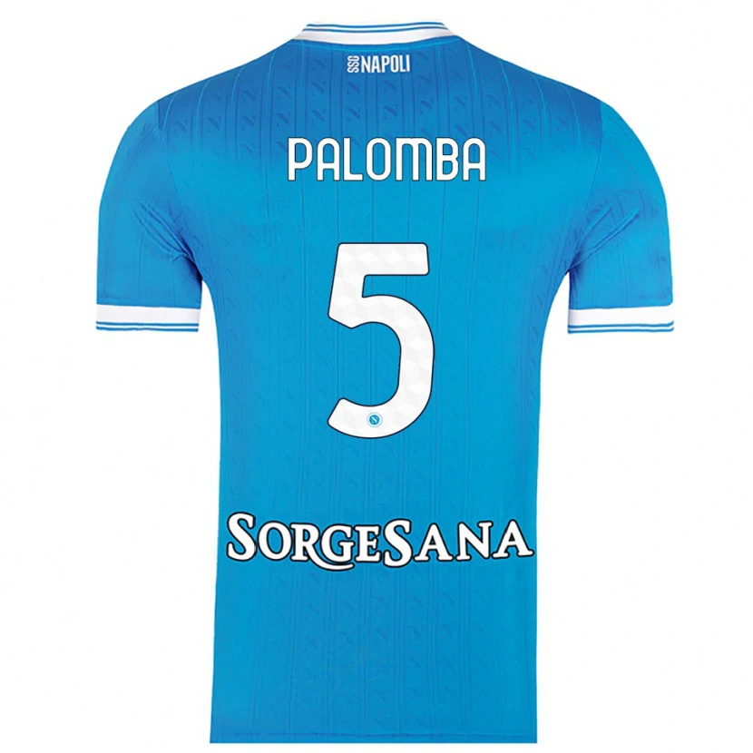 Danxen Men Fabio Palomba #5 Sky Blue White Home Jersey 2025/26 T-Shirt