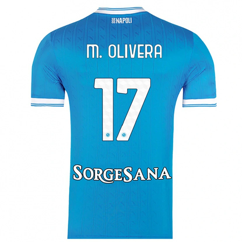 Danxen Men Mathías Olivera #17 Sky Blue White Home Jersey 2025/26 T-Shirt