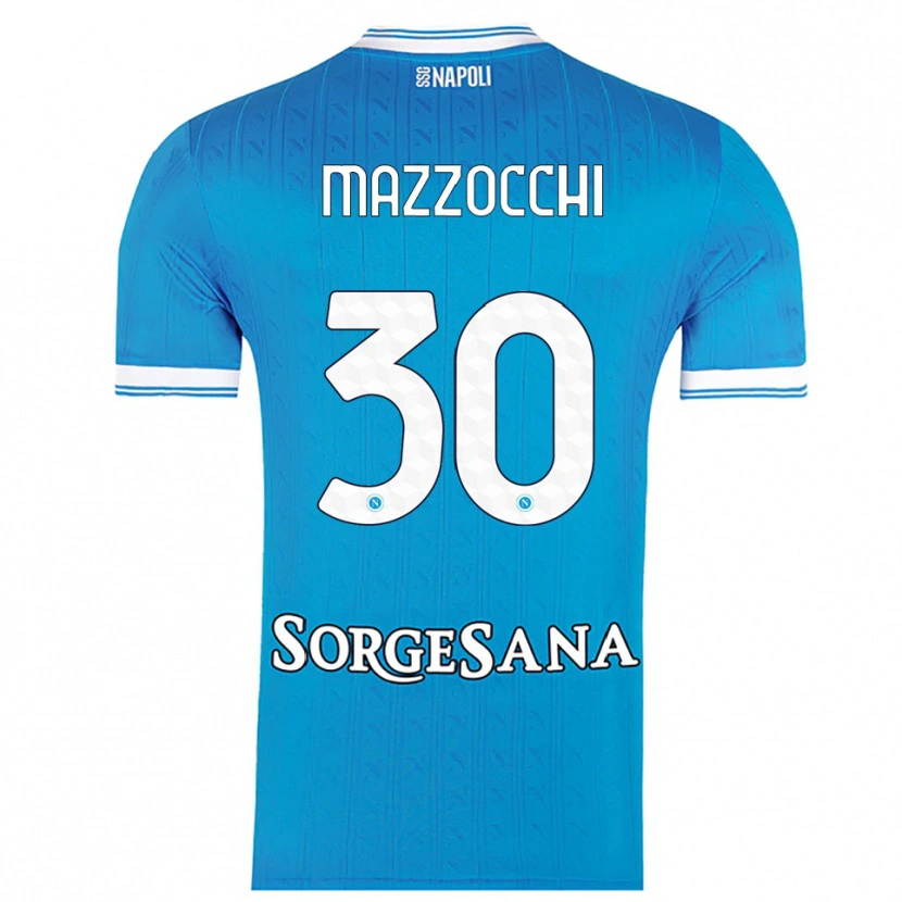 Danxen Men Pasquale Mazzocchi #30 Sky Blue White Home Jersey 2025/26 T-Shirt