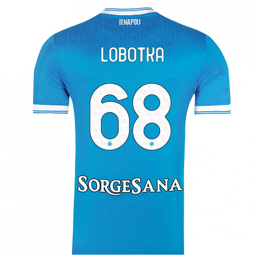Danxen Men Stanislav Lobotka #68 Sky Blue White Home Jersey 2025/26 T-Shirt