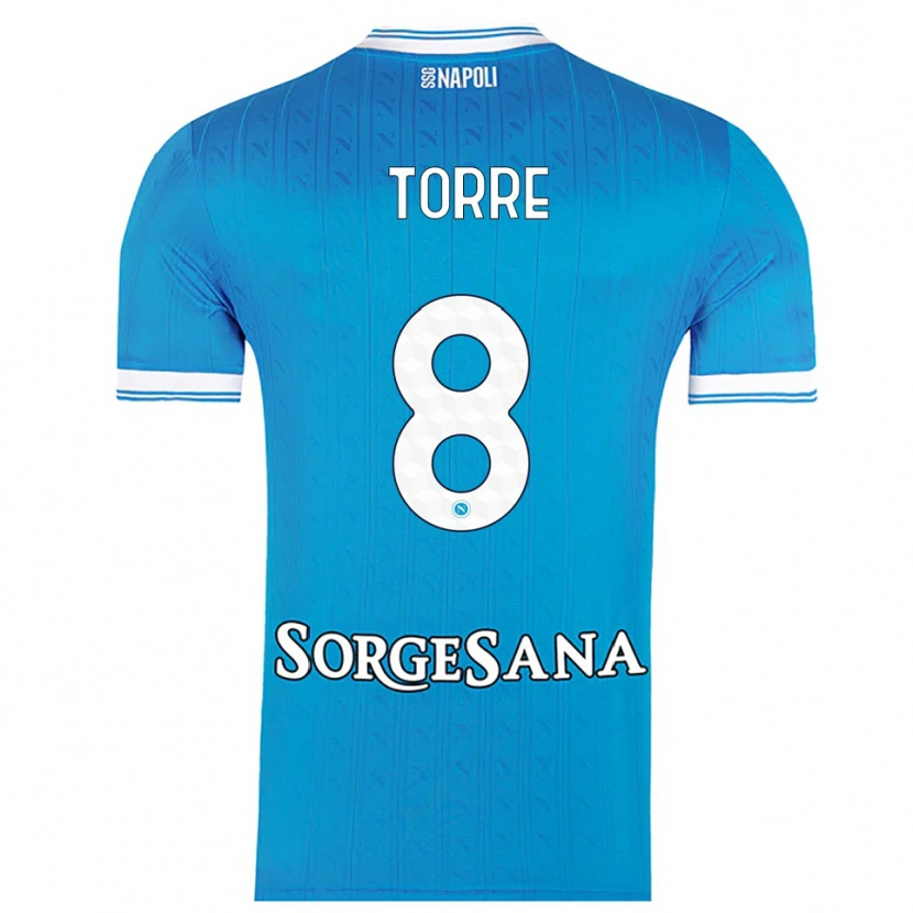 Danxen Men Christian Torre #8 Sky Blue White Home Jersey 2025/26 T-Shirt
