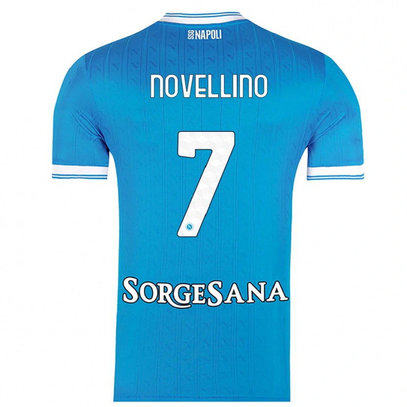 Danxen Men Debora Novellino #7 Sky Blue White Home Jersey 2025/26 T-Shirt