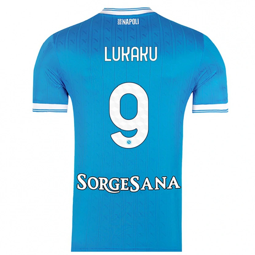 Danxen Men Romelu Lukaku #9 Sky Blue White Home Jersey 2025/26 T-Shirt