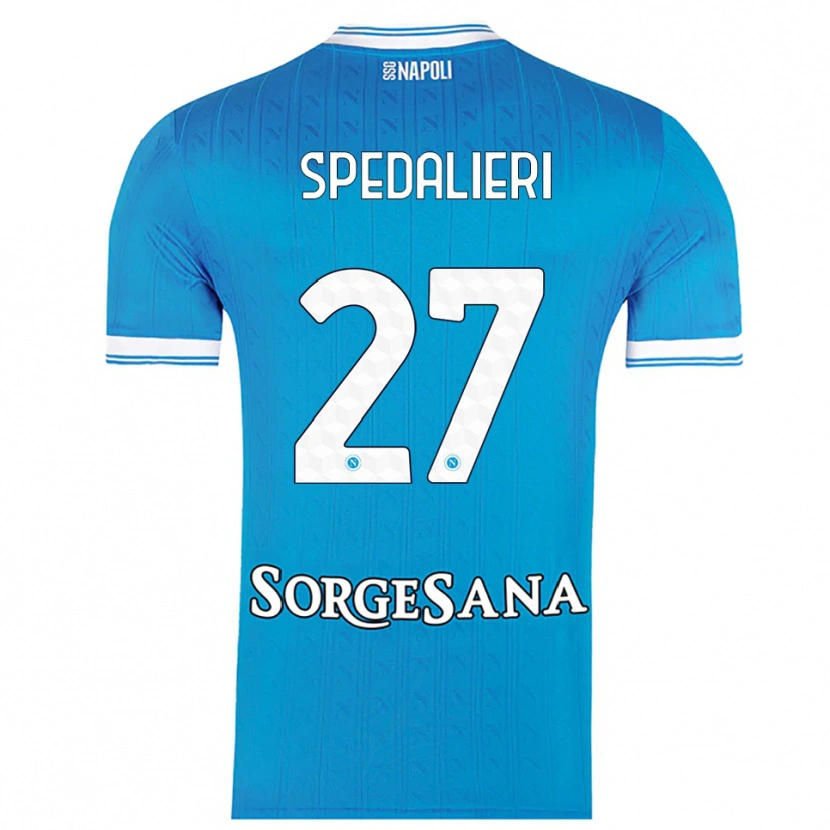 Danxen Men Johnatan Andrea Spedalieri #27 Sky Blue White Home Jersey 2025/26 T-Shirt