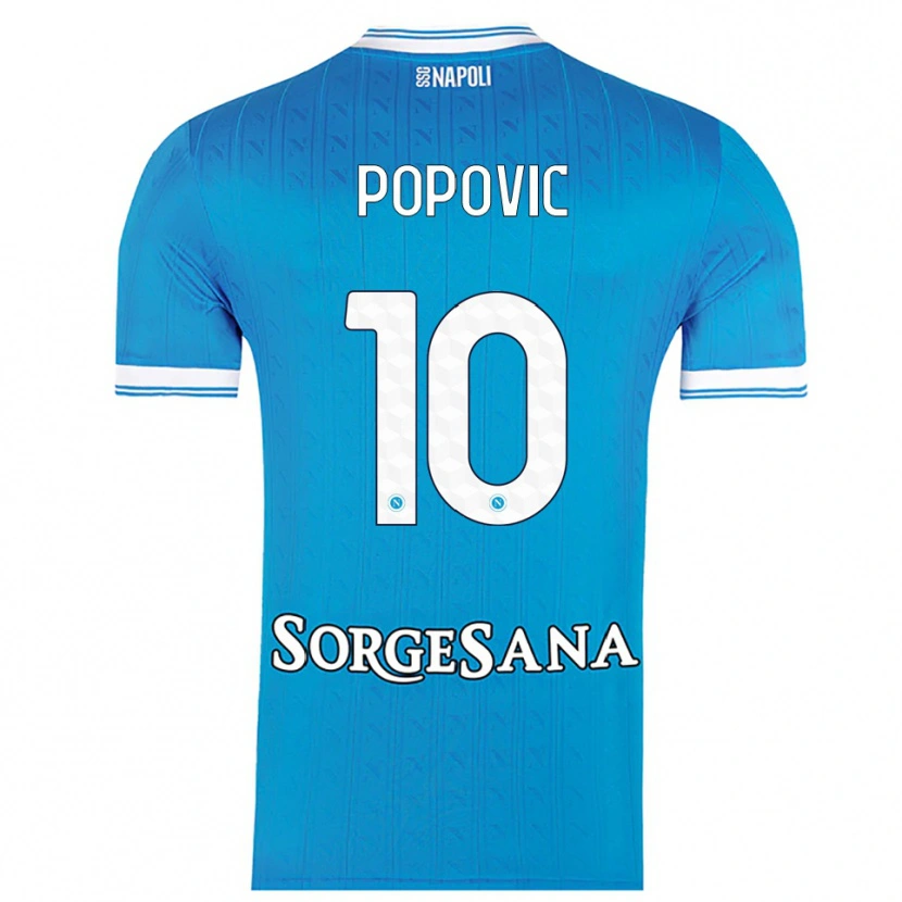 Danxen Men Matija Popović #10 Sky Blue White Home Jersey 2025/26 T-Shirt