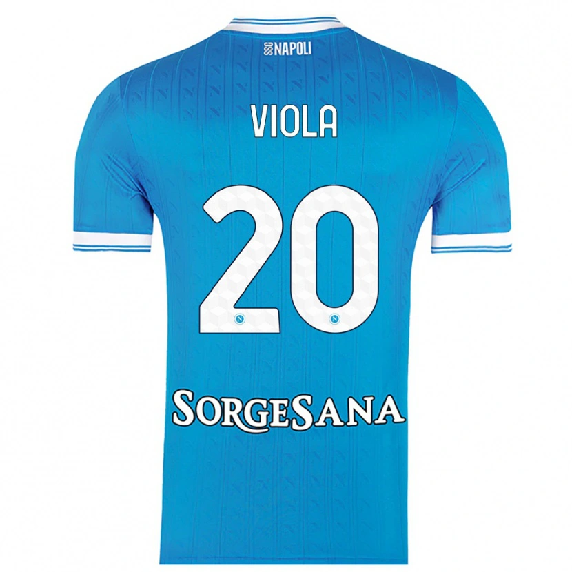 Danxen Men Nicola Viola #20 Sky Blue White Home Jersey 2025/26 T-Shirt