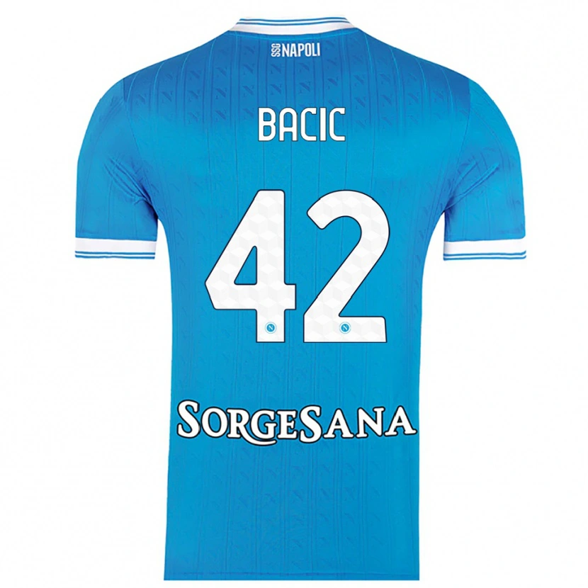 Danxen Men Doris Bačić #42 Sky Blue White Home Jersey 2025/26 T-Shirt