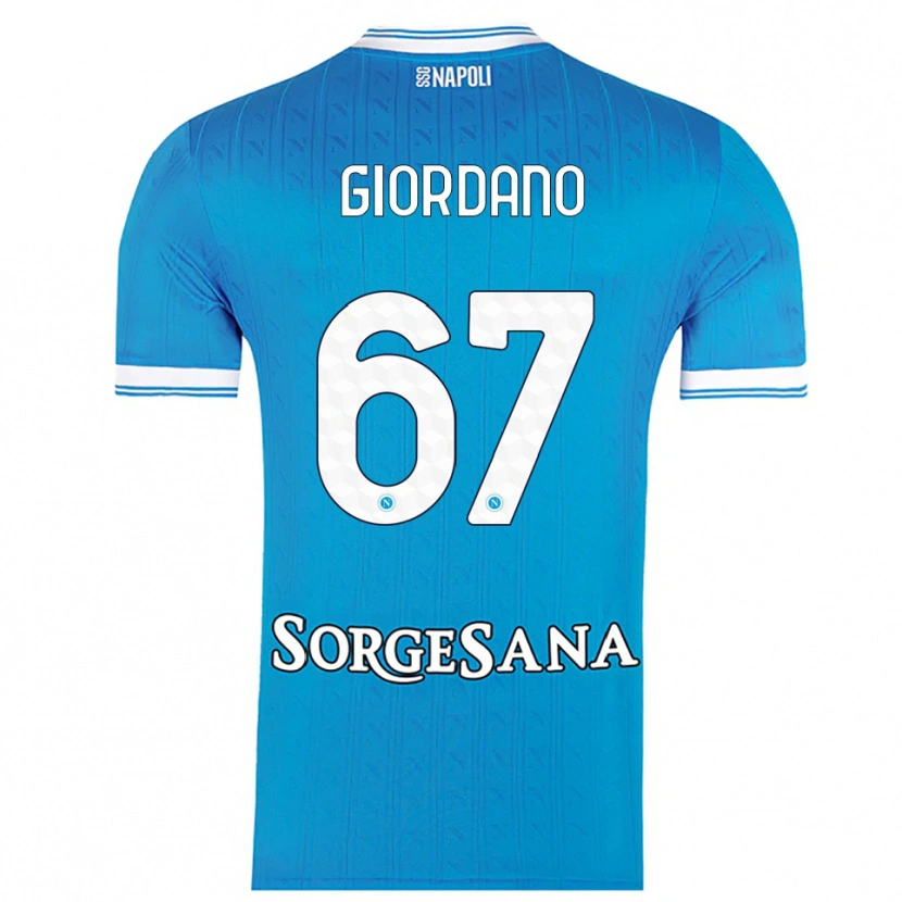 Danxen Men Michela Giordano #67 Sky Blue White Home Jersey 2025/26 T-Shirt