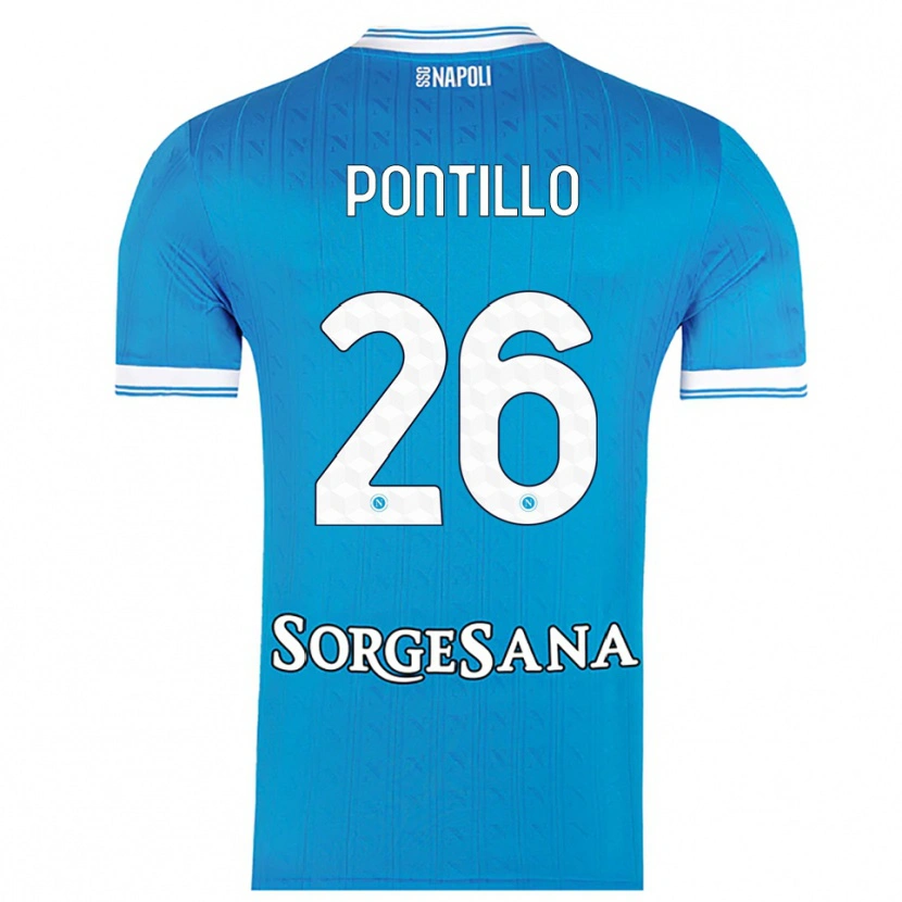 Danxen Men Pasquale Pontillo #26 Sky Blue White Home Jersey 2025/26 T-Shirt