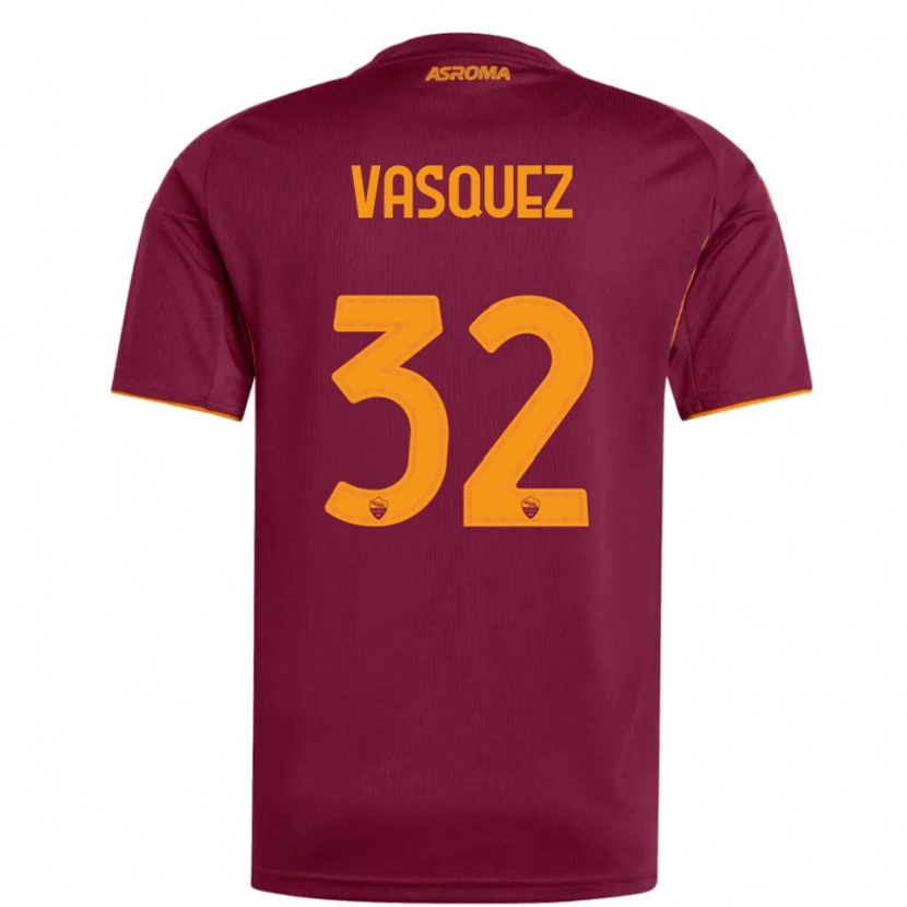 Danxen Men Devis Vásquez #32 Burgundy Orange Home Jersey 2025/26 T-Shirt