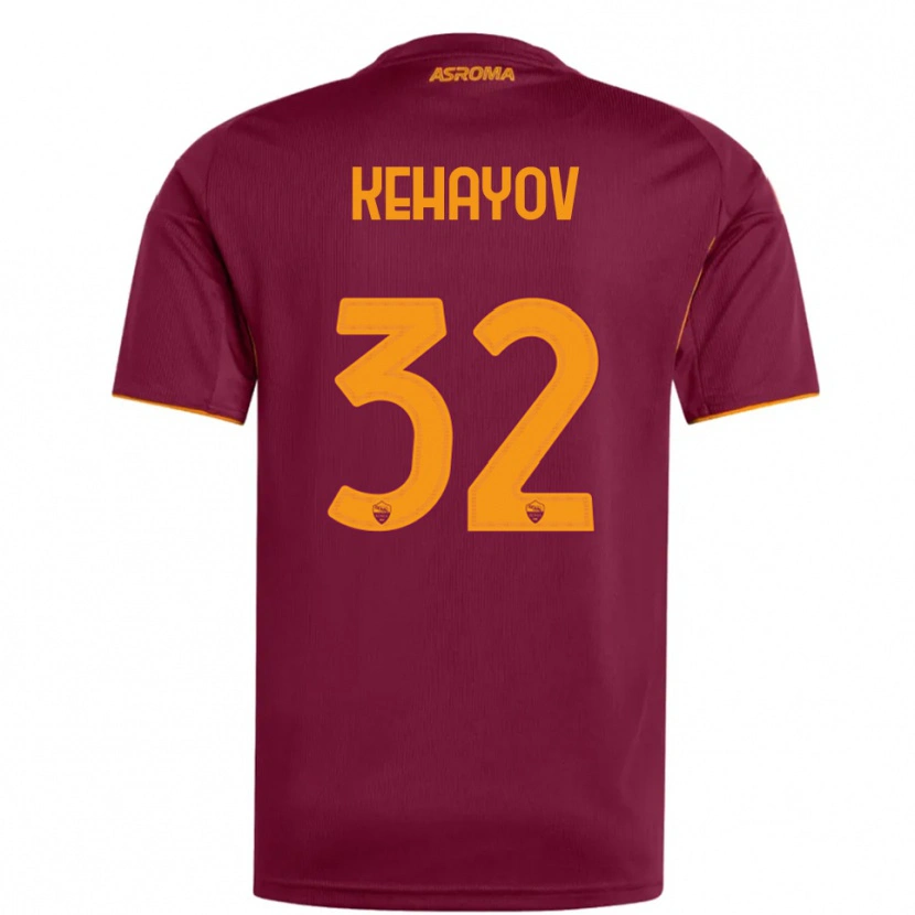 Danxen Men Atanas Kehayov #32 Burgundy Orange Home Jersey 2025/26 T-Shirt