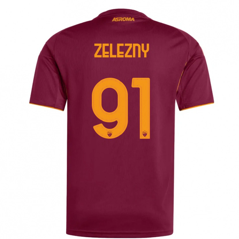 Danxen Men Radoslaw Zelezny #91 Burgundy Orange Home Jersey 2025/26 T-Shirt