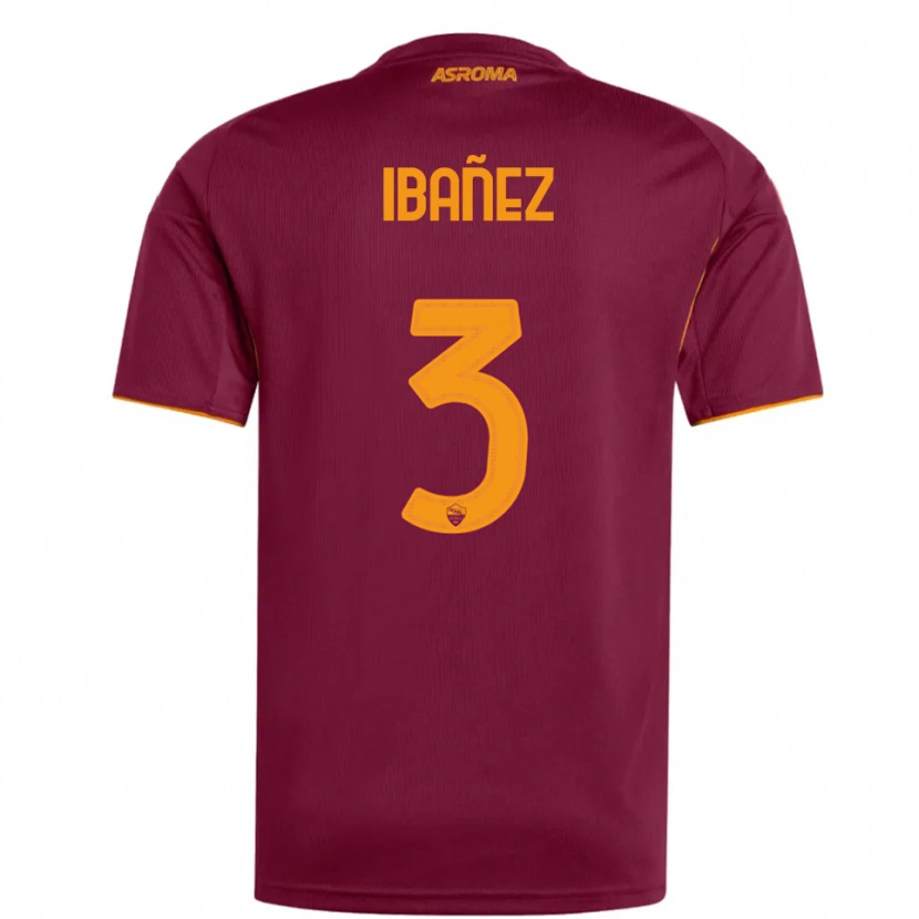 Danxen Men Roger Ibanez #3 Burgundy Orange Home Jersey 2025/26 T-Shirt
