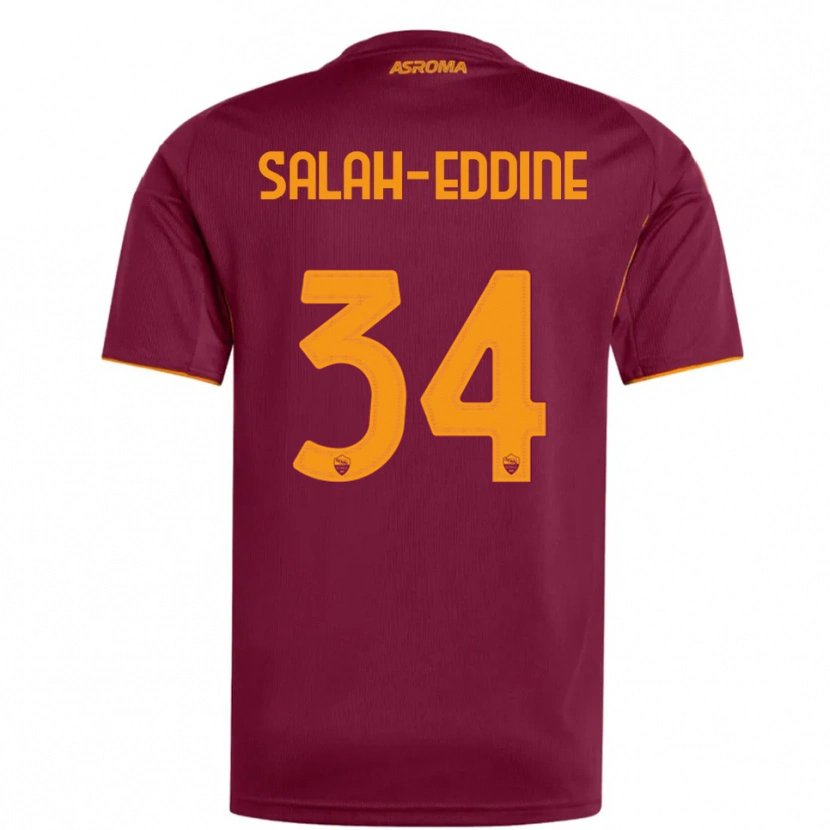 Danxen Men Anass Salah-Eddine #34 Burgundy Orange Home Jersey 2025/26 T-Shirt