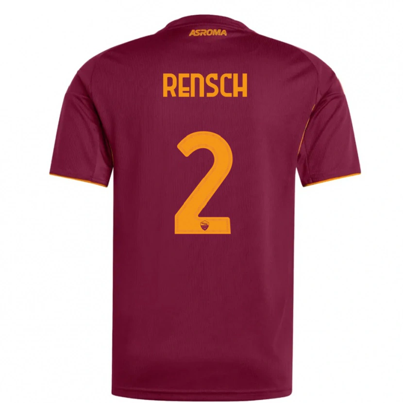 Danxen Men Devyne Rensch #2 Burgundy Orange Home Jersey 2025/26 T-Shirt