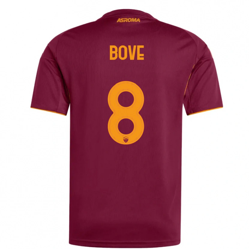 Danxen Men Edoardo Bove #8 Burgundy Orange Home Jersey 2025/26 T-Shirt