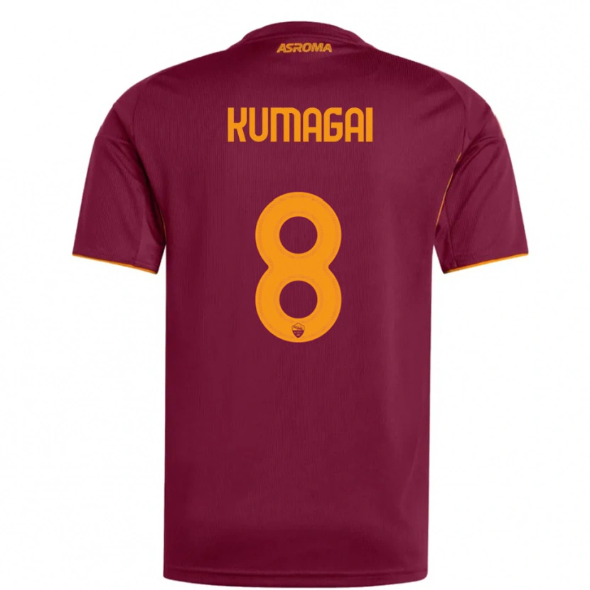 Danxen Men Saki Kumagai #8 Burgundy Orange Home Jersey 2025/26 T-Shirt