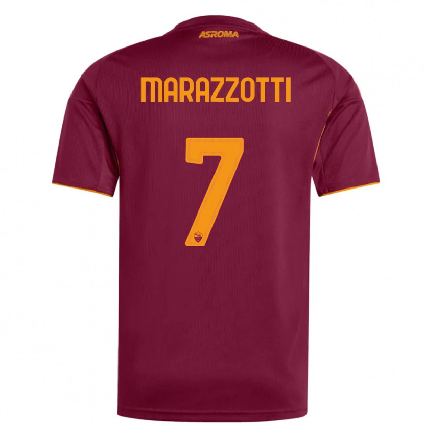 Danxen Men Fabrizio Marazzotti #7 Burgundy Orange Home Jersey 2025/26 T-Shirt