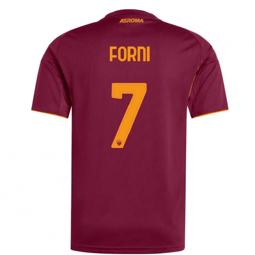 Danxen Men Matteo Forni #7 Burgundy Orange Home Jersey 2025/26 T-Shirt