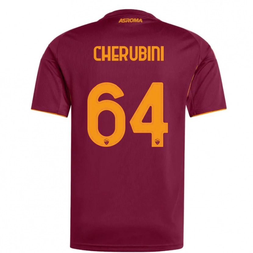 Danxen Men Luigi Cherubini #64 Burgundy Orange Home Jersey 2025/26 T-Shirt