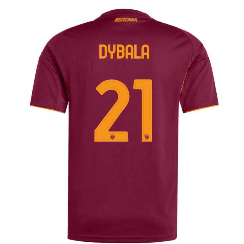 Danxen Men Paulo Dybala #21 Burgundy Orange Home Jersey 2025/26 T-Shirt