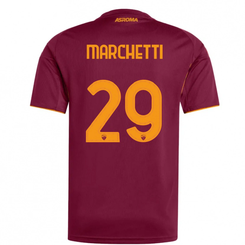 Danxen Men Tommaso Marchetti #29 Burgundy Orange Home Jersey 2025/26 T-Shirt