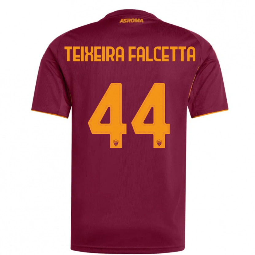 Danxen Men Pietro Teixeira Falcetta #44 Burgundy Orange Home Jersey 2025/26 T-Shirt
