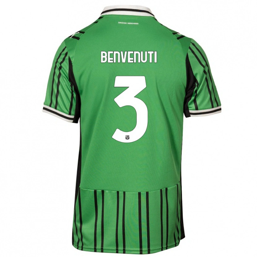 Danxen Men Tommaso Benvenuti #3 Green Black Home Jersey 2025/26 T-Shirt